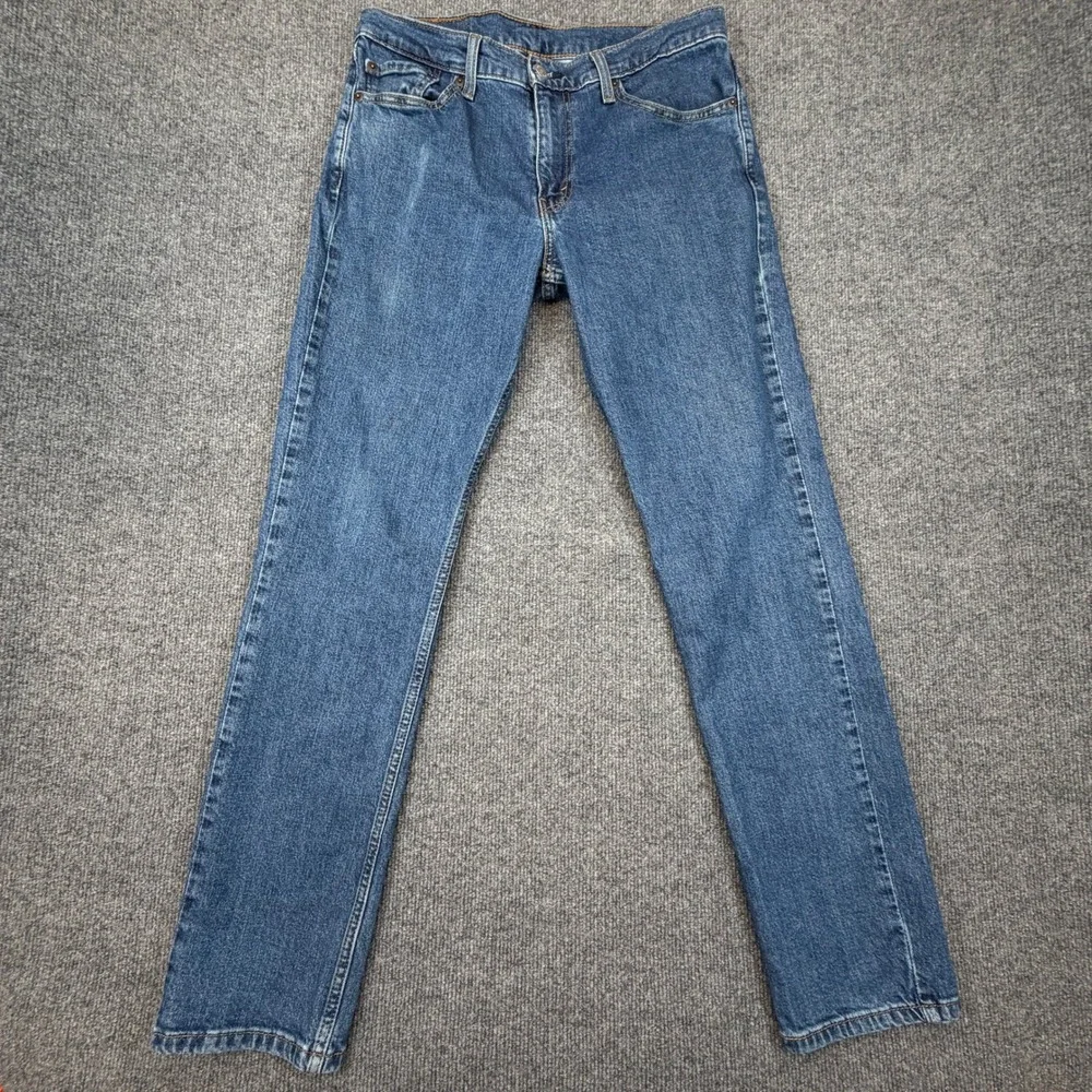 Levi's‎ 511 Slim Fit Jeans Mens 32x32 (Fits 32x31) Blue Fade Medium Wash Denim